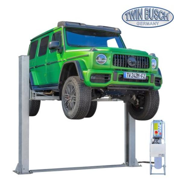 Twin Busch 2 Säulen Hebebühne TW242M 4.2t – BASIC LINE – halbautomatische Entriegelung vollverzinkt
